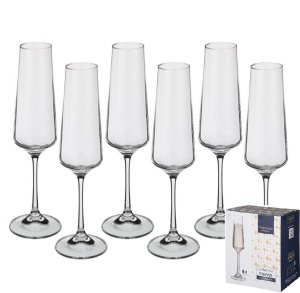 Набор бокалов стекло 6 предметов 160 мл Corvus для шампанского 