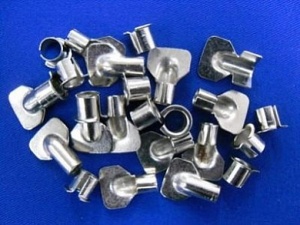 Полкодержатель метал. лопатка с втулкой (12шт) Уралхоз