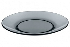 Тарелка стекло 20см обеденная Basilico Grey