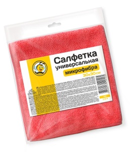 Салфетка микрофибра универсальная 30х30см ЖУ-ЖУ 