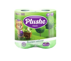 Бумага туалетная Plushe Delux Light 3сл 4 рул по 12 шт