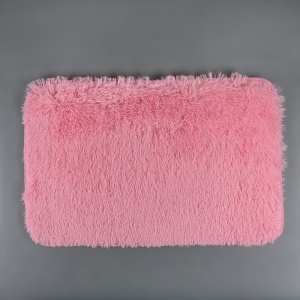 Коврик для ванной комнаты,полиэстер 50х80 см ПУШИСТИК розовый