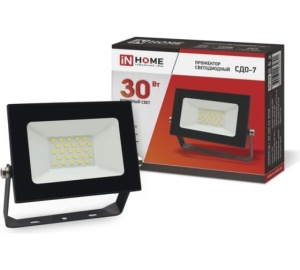 Прожектор СДО-7 30Вт 6500К IN HOME