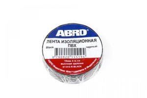 Изолента ПВХ АБРО черная 19ммх9,1м ЕТ-912