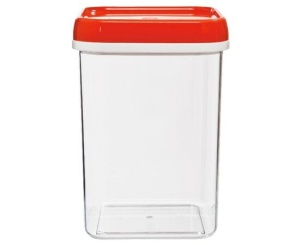 Банка для сыпучих продуктов 1,2л квадратная Полимербыт Family