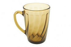 Кружка стекло 300мл Elica дымка волна 1/12