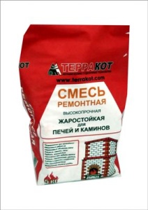 Смесь ремонтная  жаростойкая 5кг Терракот
