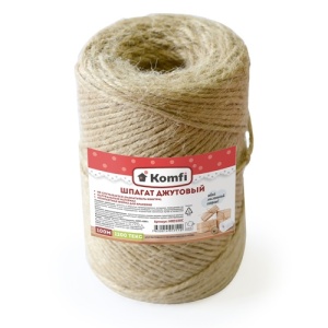 Шпагат джутовый 2ммx100м 1200 текс Komfi/40