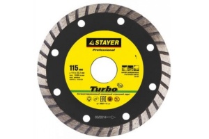 Диск алмазный закрытый сегмент 115х22 STAYER  