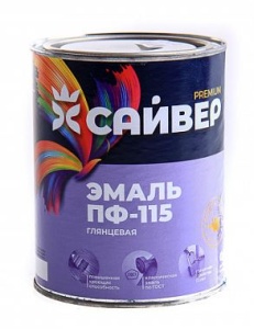 Эмаль ПФ-115 фиолетовая 1,8кг (6) Сайвер
