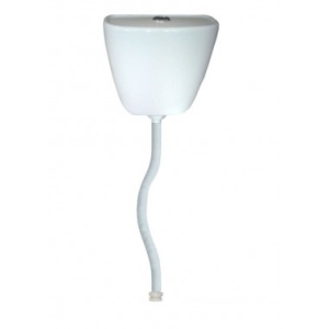 Бачок пластик ср/расп с гофр.трубой.хром кнопка