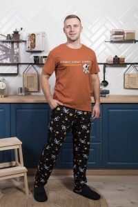 Комплект муж. (футб+брюки) Астронавт-3 р.46 (ЧЗ)