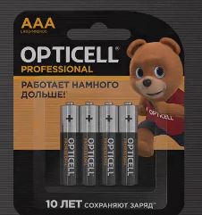 Батарейка OPTICELL ААА мизинчиковая 4штуки