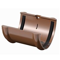 Соединитель желоба, коричневый 