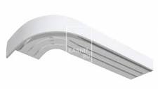 Карниз потол. Стандарт  3-х полос. 2.8м с блендой орех