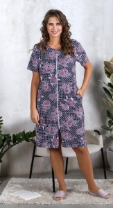 Халат жен. на молнии Амели-3 р.58 (ЧЗ)