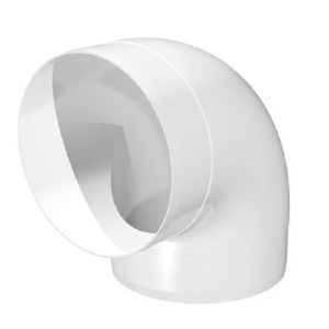 Отвод круглый Д-125х90гр. 