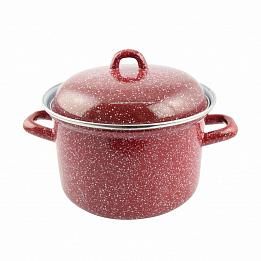 Кастрюля эмалированная 2,0 л Вишневый рябчик 1/4