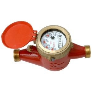 Счетчик воды МЕТЕР ВК-25 Г (со штуцерами) L-260/378мм 