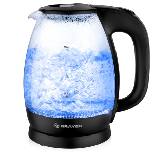 Электрочайник BRAYER 1026BR 1,8л стекло