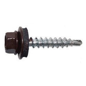 Саморез кровельный 4,8х35 RAL 8017 (шоколад)  