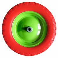 Колесо полиуретан 4.80/4-8, ось 90мм, внутр д20мм