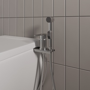 Смеситель с гигиеническим душем Milardo Tidy с установкой на унитаз,