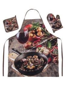 Прихватка 20х20см/17х17см стеганная Цифровая печать (ЧЗ)