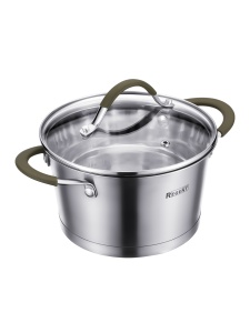 Кастрюля нержавеющая сталь 2,3л Linea OLIVA 18х10,5см с крышкой 1/6