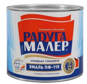 Эмаль ПФ-115 красная 1,9кг РАДУГАМАЛЕР Гост 
