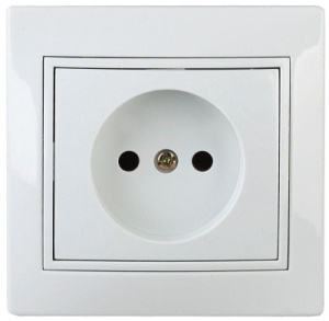 Розетка Intro Plano с/п 1пол 16А белая 1-201-01