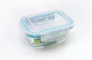 Контейнер стекло 1000 мл прямоугольный 197х145х73 мм ТМ Eley лазурный