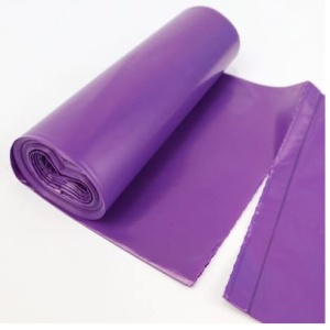 Мешки для мусора 60л (рулон 10штук-фиолетовые) Rubber Flex (38)
