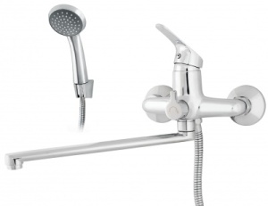 Смеситель для ванны RUSANT рычажный, L- образный излив, 35 см