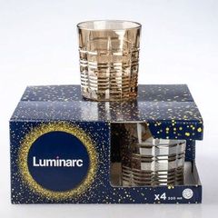 Набор стаканов стекло 4пр Даллас Золотой 300 мл 