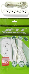 Удлинитель РС-4 Джетт 4гн 5м ПВС 2х0,75 10А (35шт)