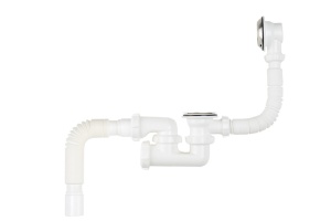 Обвязка для ванны Aquant V255-25-MR регулируемая,выпуск, перелив,гибкая труба 