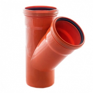 Тройник канализационный (РР) НАРУЖНЫЙ 160х160х45 мм