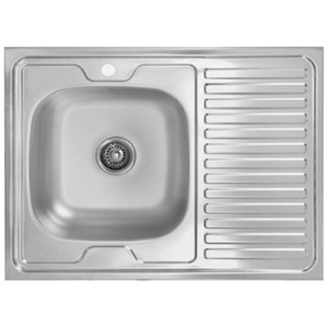 Мойка накладная 60х80 левая 0,6х160