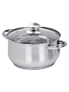 Кастрюля нержавеющая сталь 4,3л ГР / GR 22х12,5см TM Appetite 1/1