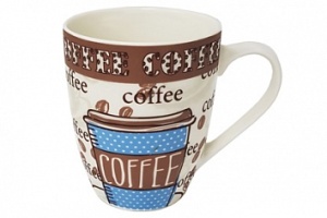 Кружка фарфоровая 340 мл Coffee 7 ТМ Rainbow 