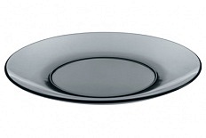 Тарелка стекло 17 см десертная Basilico Grey 
