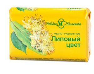 Мыло туалетное 90гр Липовый цвет Невская косметика (72) 