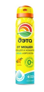 Аэрозоль от клещей и мошек 100мл ДЭТА АКВА (24)