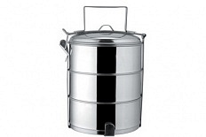 Ланч-бокс нержавеющая сталь 15 см 3 лотка*1000 мл 