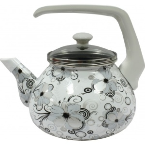 Чайник эмалированный 2,2 л Кружево TM INTEROS 1/4