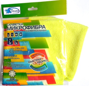Салфетка микрофибра Универсальная 30х30см 