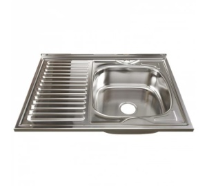 Мойка накладная 60х80  правая 0,6х160