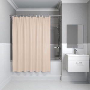 Штора для ванной PE 200х180см бежевый IDDIS 1/10 