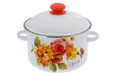 Кастрюля эмалированная 4,0 л Весна цил 1/4